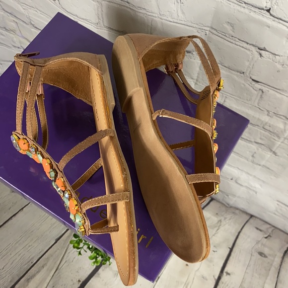 Madden Girl Embellished studded gladiator Strappy Sandals NWB - Picture 2 of 9